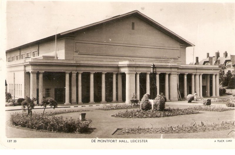 The montfort Hall. Leicester Tuck Real Photograph Postcars # LST 33