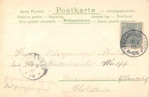 German Greetings Baby and Ink Well Postal Used Vintage Postcard AA8285
