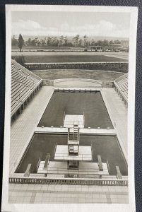Mint Germany RPPC Postcard Berlin 1936 Olympic Games Pool