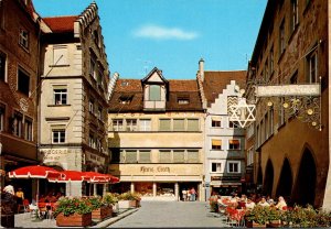 Germany Lindau am Bodensee Hauptstrasse und Fussgaengerzone