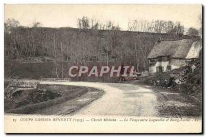 Postcard Old Cars Tour d & # 39Auvergne Gordon Bennett Cup 1905 Michelin Circ...