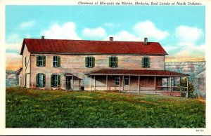 North Dakota Badlands Chateau Of Marquis de Mores 1942 Curteich