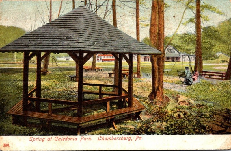 Pennsylvania Chambersburg Spring At Caledonia Park 1910