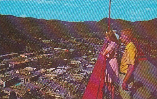 Panoramic View Of Business Section Gatlinburg Tennessee