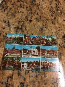 Vtg Postcard: Amsterdam Souvenir Multi View, Posted 1971