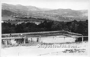 Shaker Reservoir, Real Photo Lebanon Valley, NY, USA Unused indentation in card