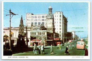 DUNEDIN, New Zealand ~ Street Scene POST OFFICE ~ 4x6 Postcard