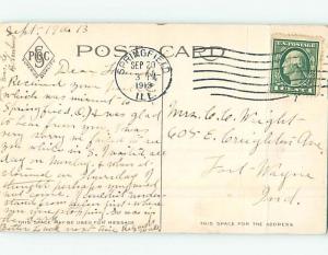 Divided-Back STREET SCENE Springfield Illinois IL hp3074