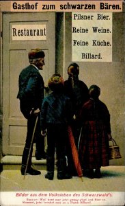 Lot346 bilder aus dem volksleben des schwarzwalds restaurant hotel baren germany