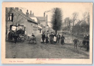 North Holland Netherlands Postcard Heemstede Bleekersvaart c1905 Antique