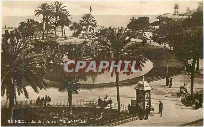 Nice Old Postcard The Gardens of King Albert I