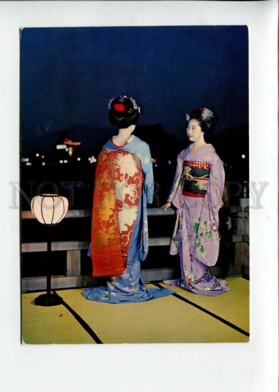 3154385 JAPAN Maiko Girls Geisha KYOTO Yuka or Wooden Balcony