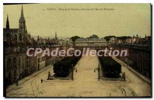 Old Postcard Nancy Place De La Carriere View Taken From the Arc De Triomphe