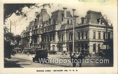 Estacion del FCS Buenos Aires Argentina Postal Used Unknown 