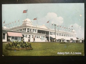 Vintage Postcard 1907-1915 Casino Building Asbury Park New Jersey