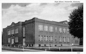 Paintsville Kentucky High School Street View Antique Postcard K80864