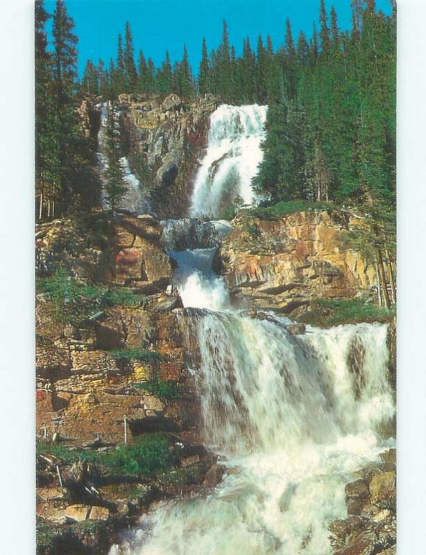 Unused Pre-1980 WATERFALL SCENE Jasper Park Alberta AB E4289