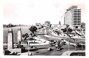 The Nile Corniche and the Nile Hilton Hotel Cairo Egypt, Egypte, Africa Unused 