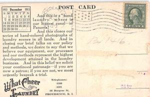 Providence Rhode Island Cheer Laundry Advertising Antique Postcard J45139