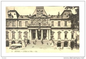 Autun (Saône-et-Loire), France, 1900-1910s: L'Hotel de Ville