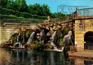 Italy Caserta Royal Park Waterfall Of The Dolphins