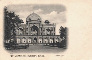 India Humayun's Mausoleum Delhi Vintage Postcard 05.41
