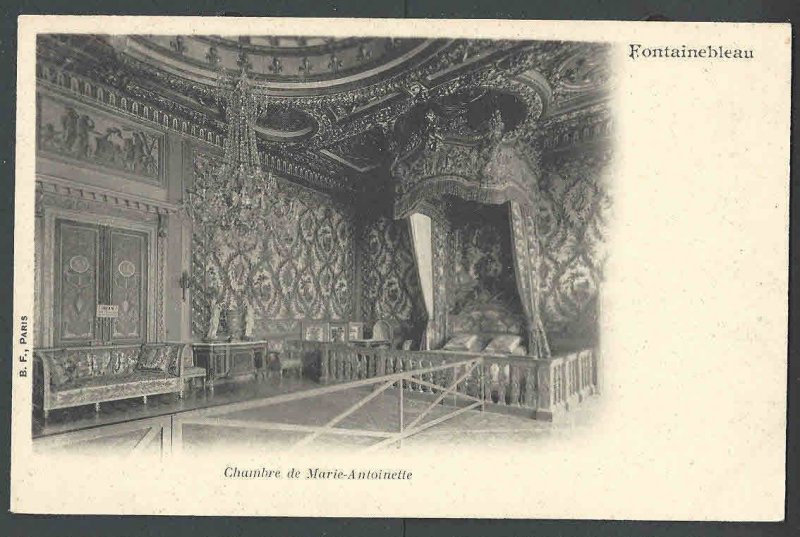 Ca 1900 PPC* France Fontainebleau Chamber Of Marine Antoinette In The See Info