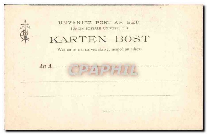 Old Postcard Guerande Appearance Moat and walled enclosure