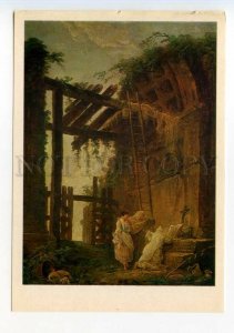 490801 USSR 1981 Hubert Robert Visit to Hermit Hermitage Old postcard