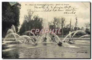 Old Postcard Park of Versailles Basin Dragon