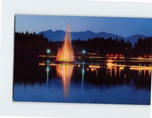 Postcard Stanley Park, The Fountain, Lost Lagoon, Vancouver, Canada