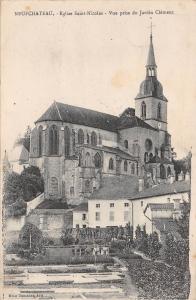 BF2949 neufchateau eglise saint nicolas vue prise su jardin clement   france