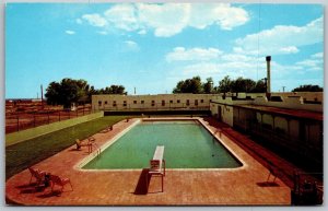 Vtg White's City New Mexico NM Swimming Pool 1950s View Postcard