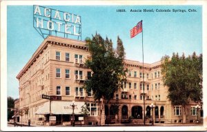 Postcard Acacia Hotel in Colorado Springs, Colorado