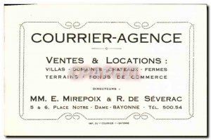 Mail Agency Business Card Mirepoix Severac Place Notre Dame Bayonne Property