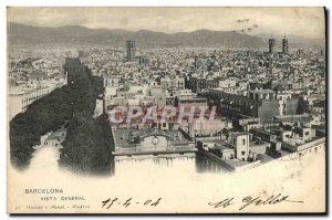 Old Postcard Barcelona Vista General