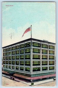 Wichita Kansas KS Postcard Innes Store Building Aerial View 1909 Vintage Antique