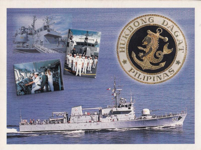 Hukbong Dagat Philippine Navy Naval Patrol Military Ship Philippines Postcard