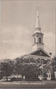 Postcard Friedens Lutheran Church  Myerstown PA