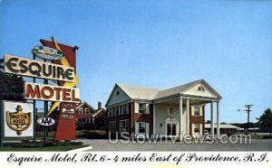 Esquire Motel - Providence, Massachusetts MA Postcard