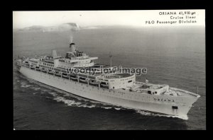 LS2392 - P&O Liner - Oriana , built 1960 - postcard plain back