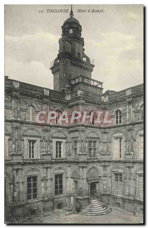 Postcard Old Toulouse Hotel D & # 39Assezat