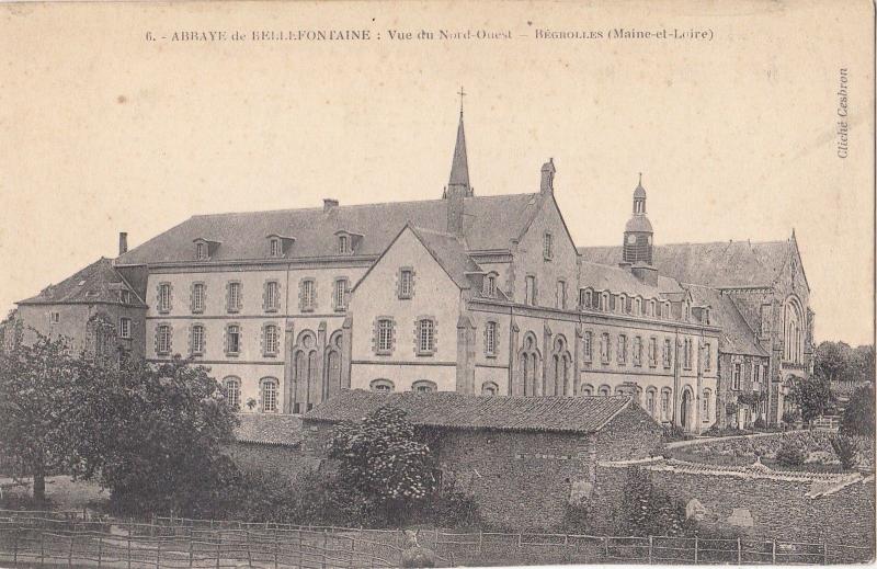 BF12234 abbaye de bellefontaine vue du nord ouest france front/back image