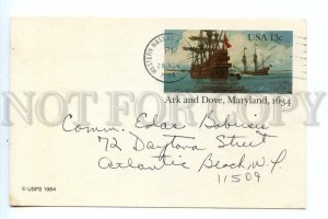 499018 1984 USA sailing ship Ark Dove Maryland STATIONERY meeting notice
