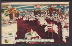 Iceland Restaurant New York NY Postcard 5748