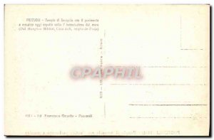 Old Postcard Pozzuoli Temple of Serapis Con I & # 39antice Pavimento a mosaico