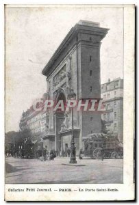 Postcard Old Paris Porte Saint Denis