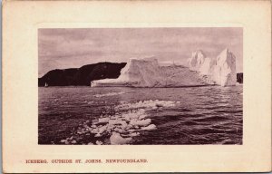 Canada Newfoundland Iceberg outside St. Johns Vintage Postcard C041
