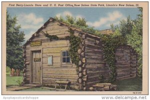 Illinois New Salem First Berry Lincoln Store And U S Post Office New Salem St...