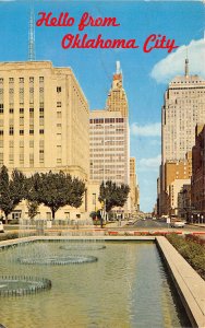Oklahoma City Oklahoma 1962 Postcard East on Park Avenue